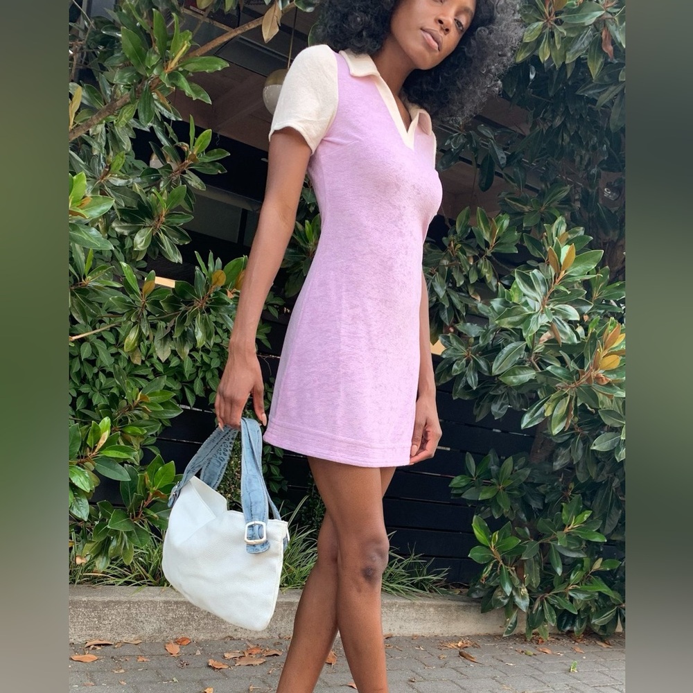 Find Me Now Terry Tennis Dress Lavender size Large
